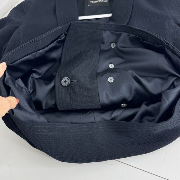 emporio armani fitted double breasted blazer jacket Belted Emblem Sz 42 / 4 - Picture 10 of 16